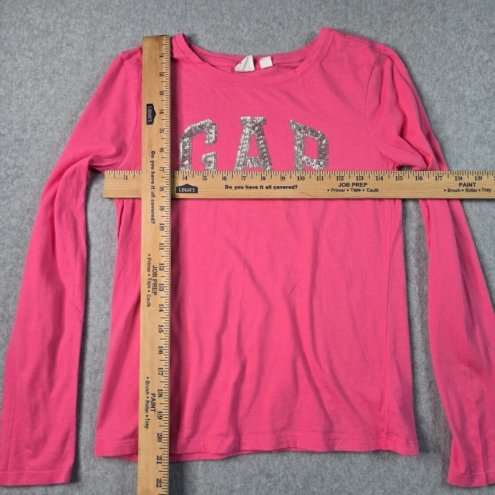 Gap Kids‎ 2PC Outfit Set XL 12 Pink Sequin Shirt Navy Rainbow Star Leggings